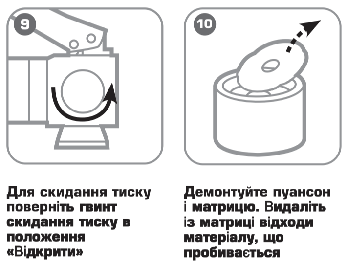 інструмент для пробивки отворів